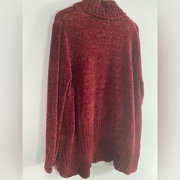 A new day - Ruby Red Soft Woven Cardigan - Picture 7 of 9